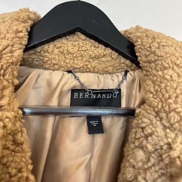 BERNARDO Call Me Cozy Vegan Fur Coat in Ginger Root Size Medium - Picture 6 of 12